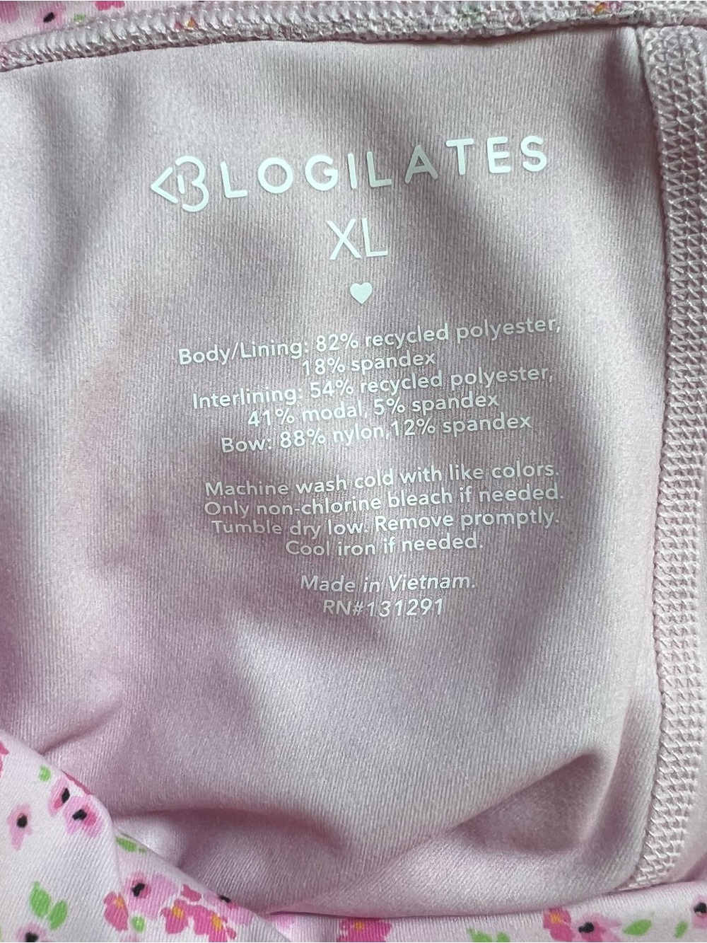 NWT Blogilates Women's Mommy & Me Princess Bow Back Dress, Pink Floral Print - Picture 9 of 9